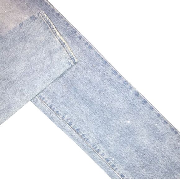 Universal Thread Rhinestone 90s High Rise Straight Jeans | 0L - Picture 6 of 13